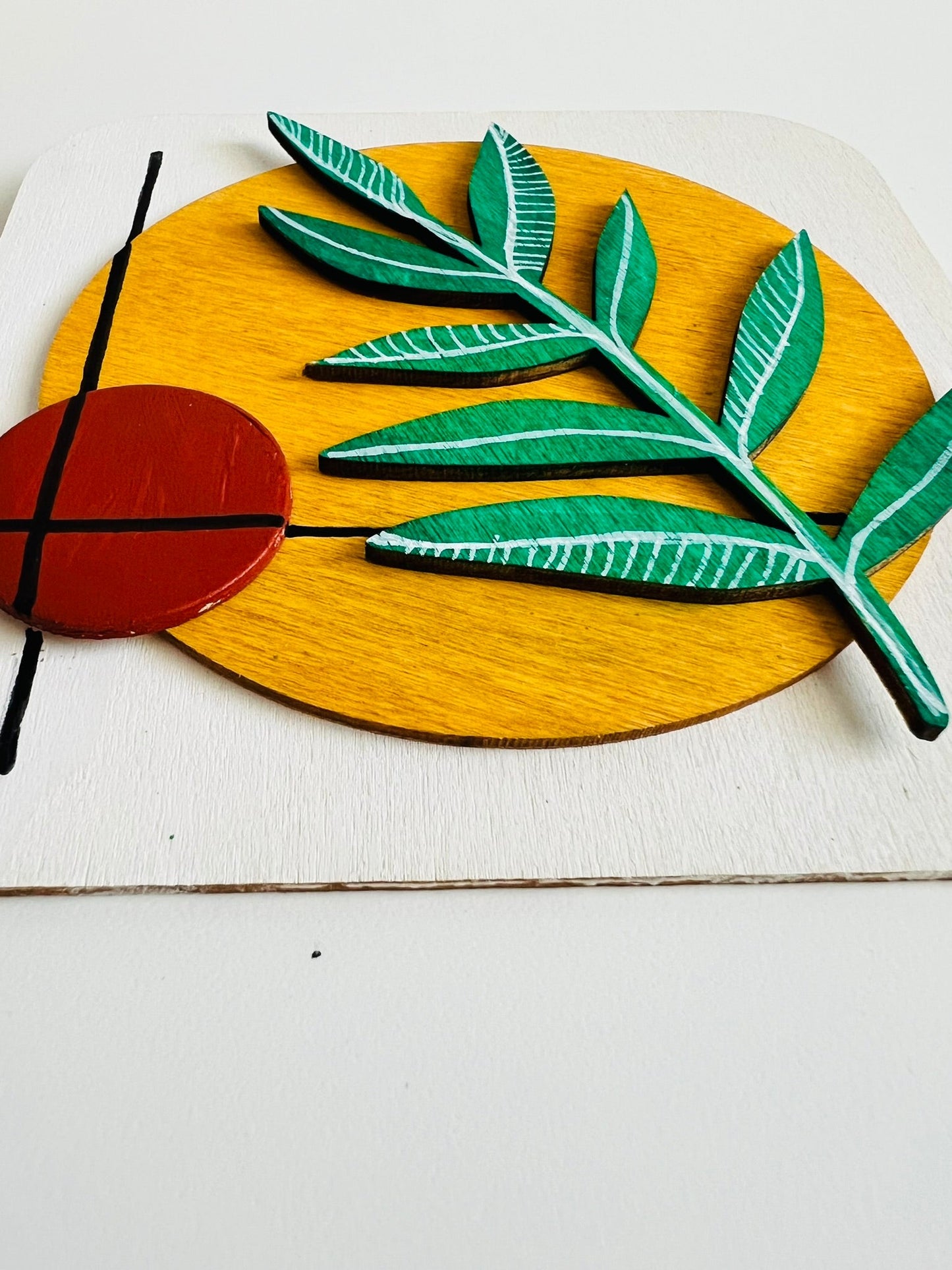 Boho leaf plate