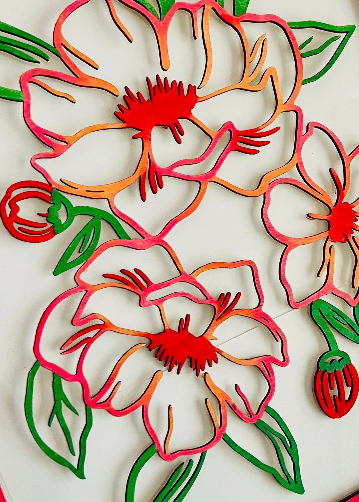 Acrylic see through flower