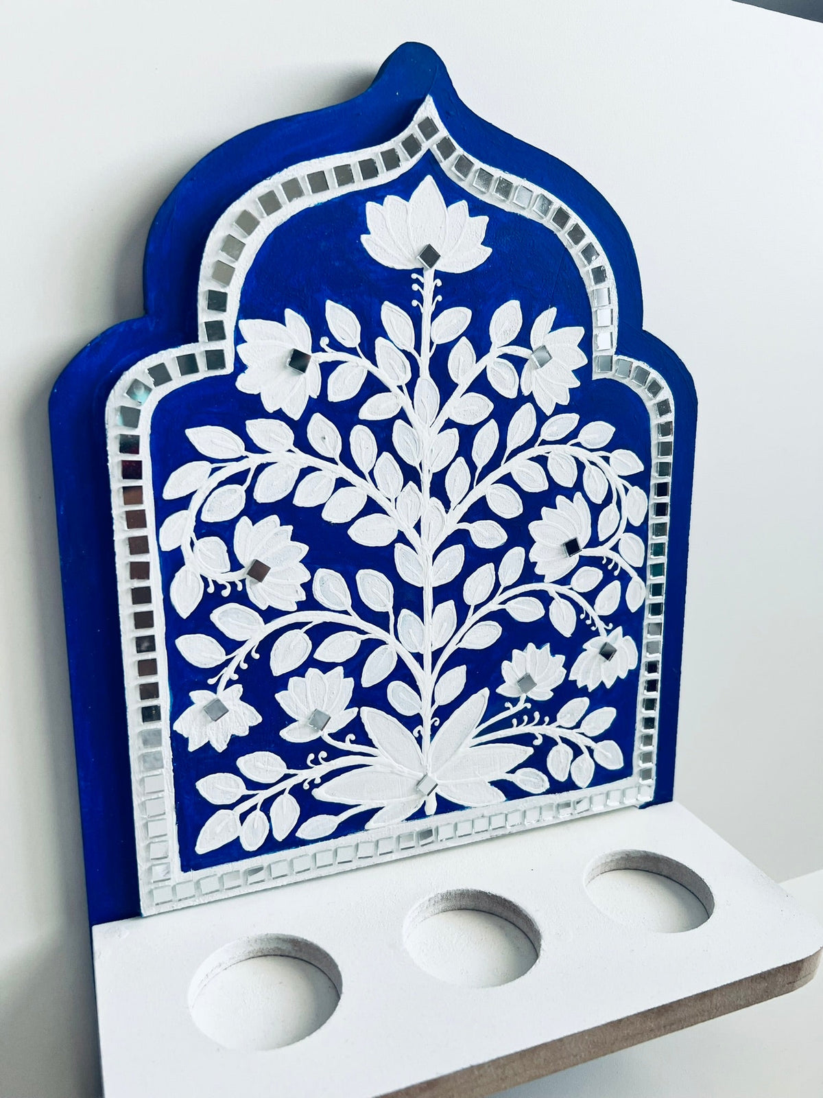 Blue Jharokha lamp