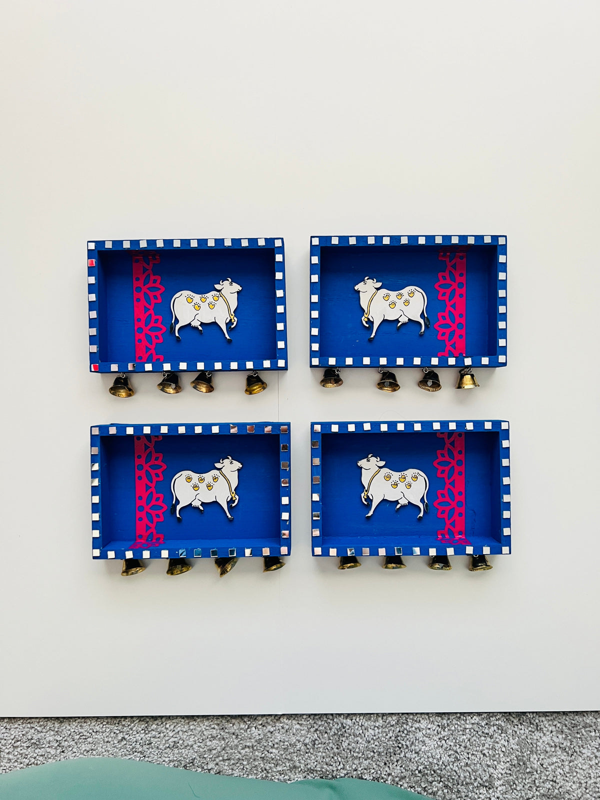 Blue bell pichwai cow