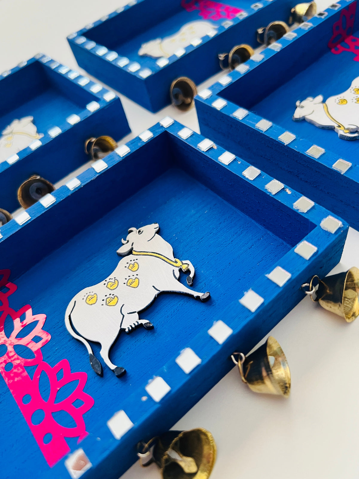 Blue bell pichwai cow