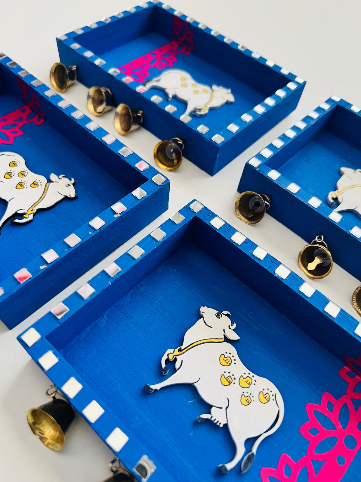 Blue bell pichwai cow
