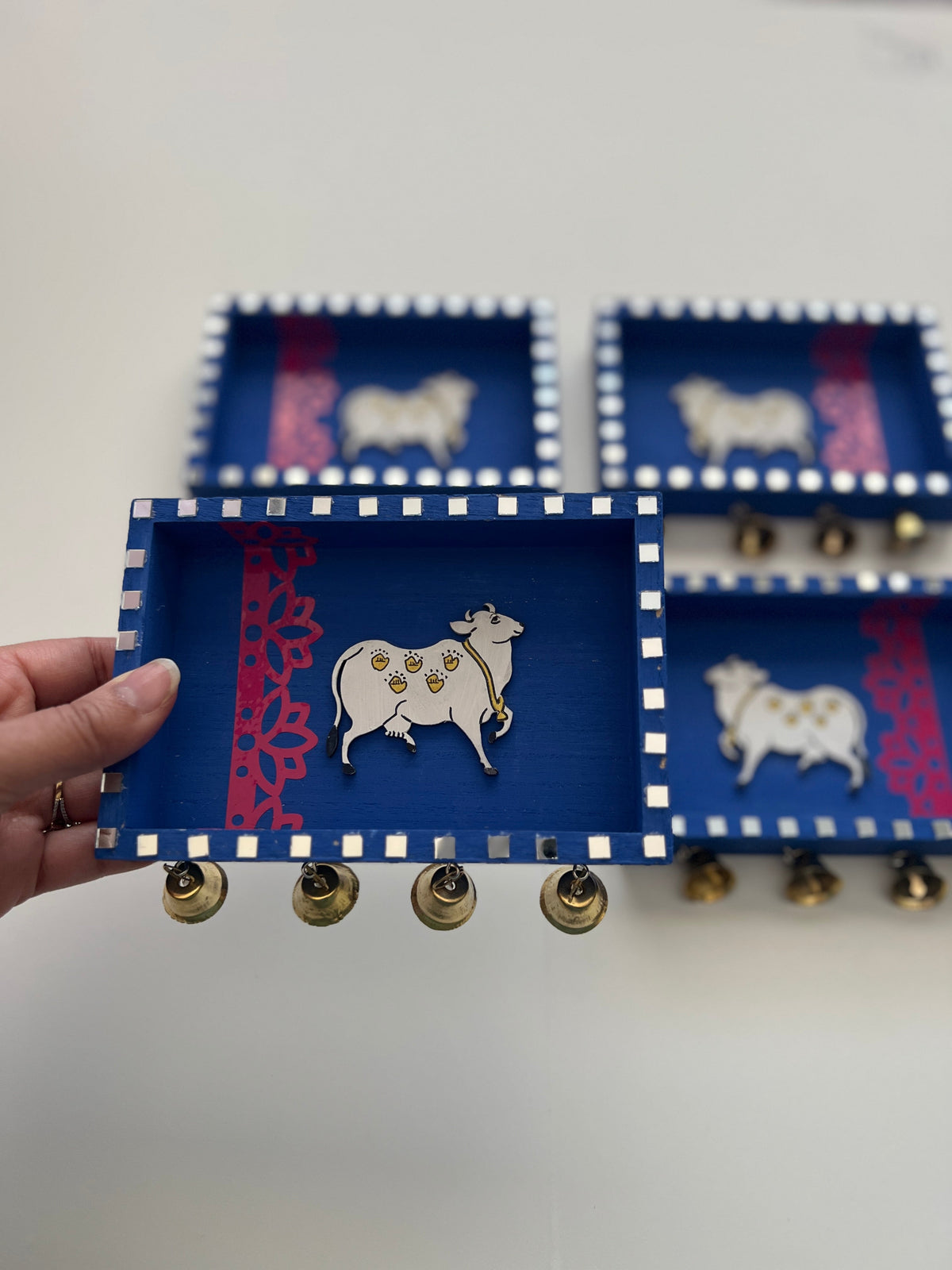 Blue bell pichwai cow