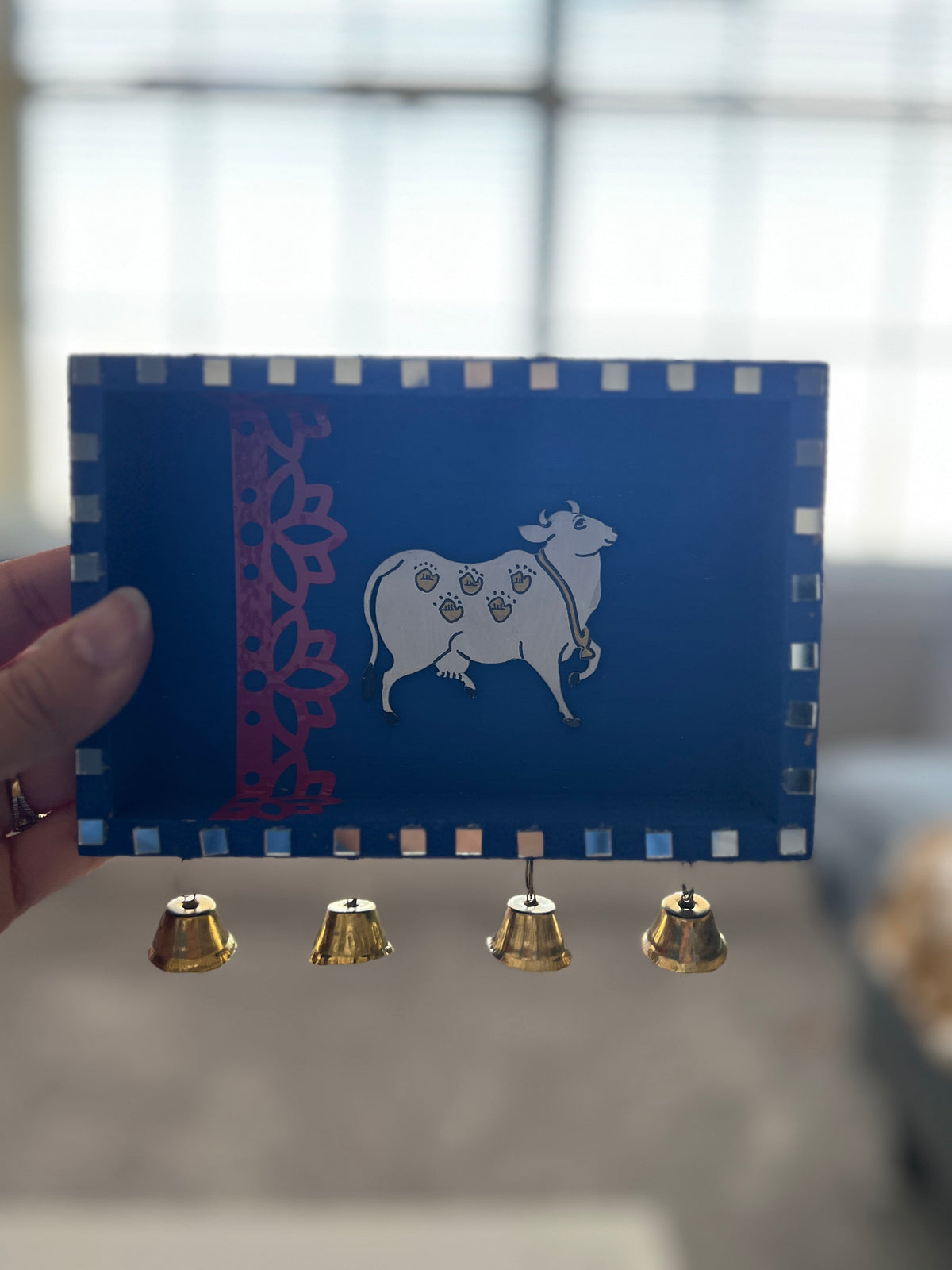 Blue bell pichwai cow