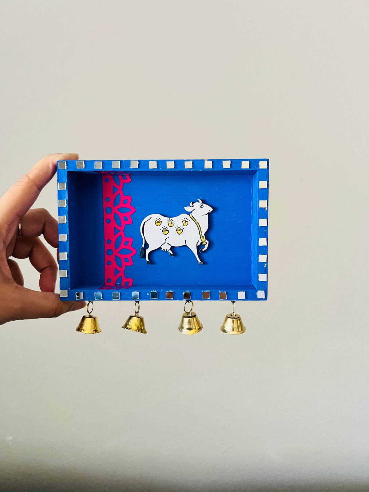 Blue bell pichwai cow