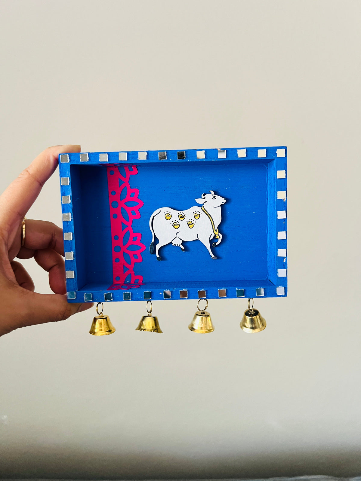 Blue bell pichwai cow