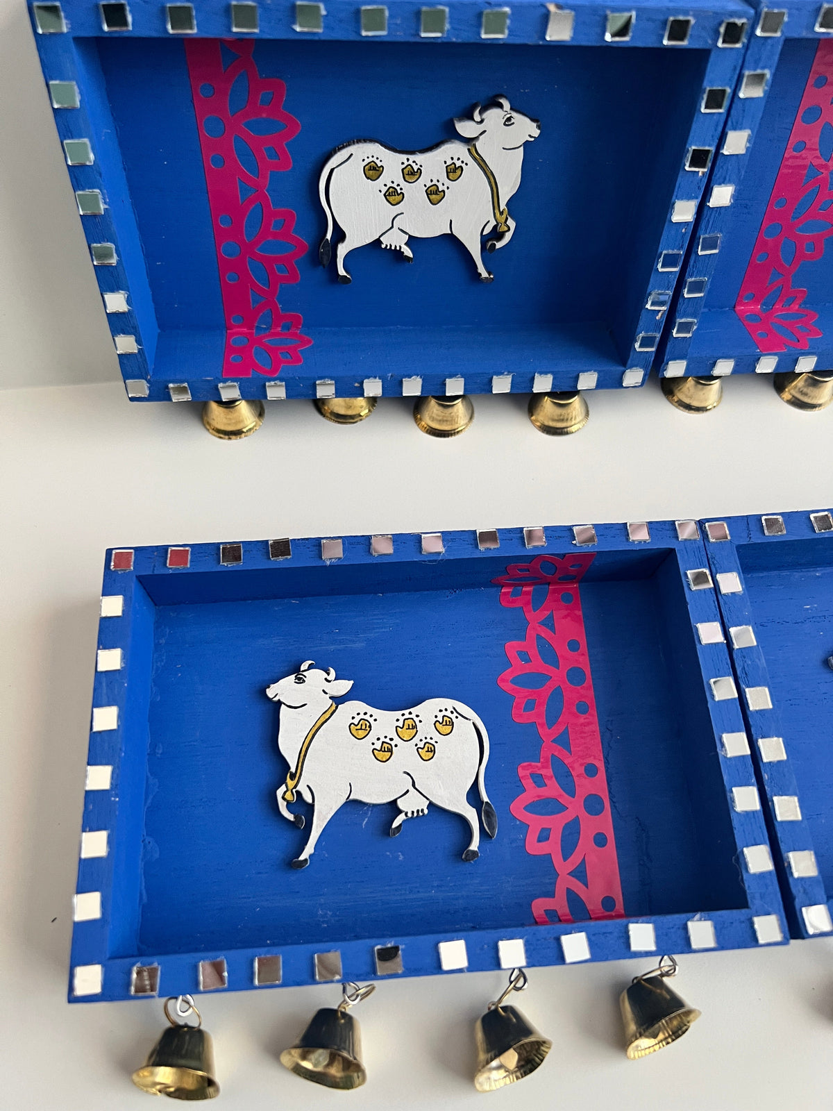 Blue bell pichwai cow