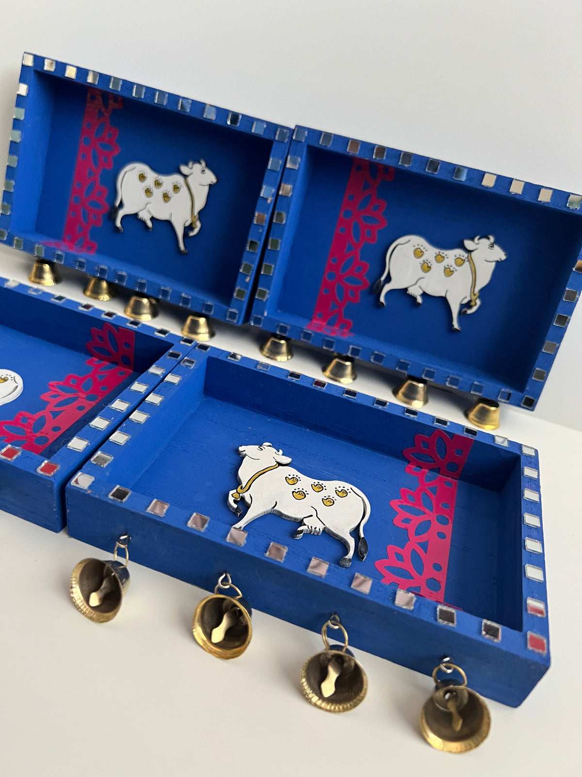 Blue bell pichwai cow
