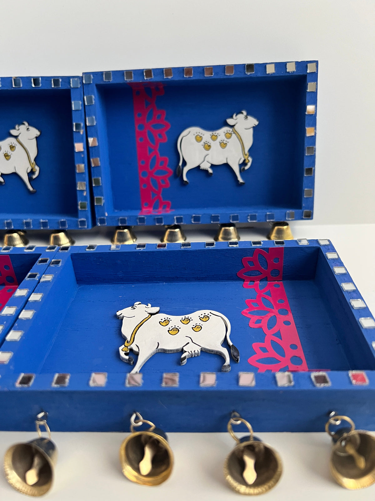 Blue bell pichwai cow
