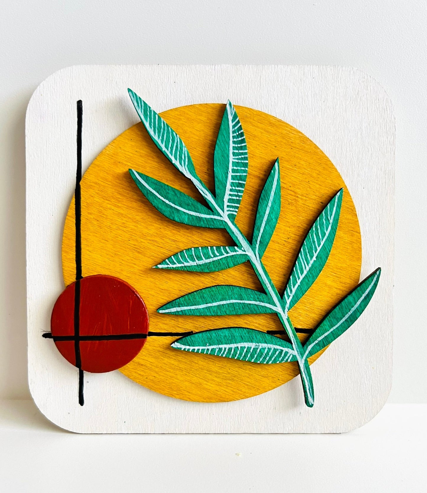 Boho leaf plate