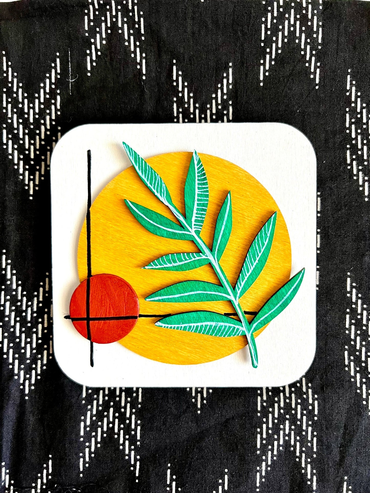 Boho leaf plate