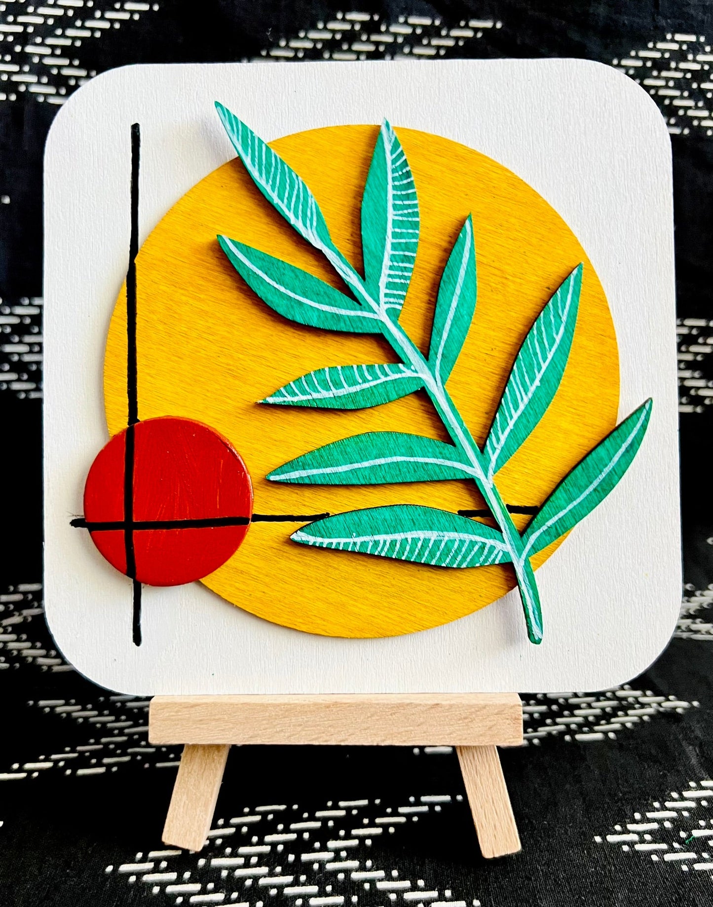 Boho leaf plate