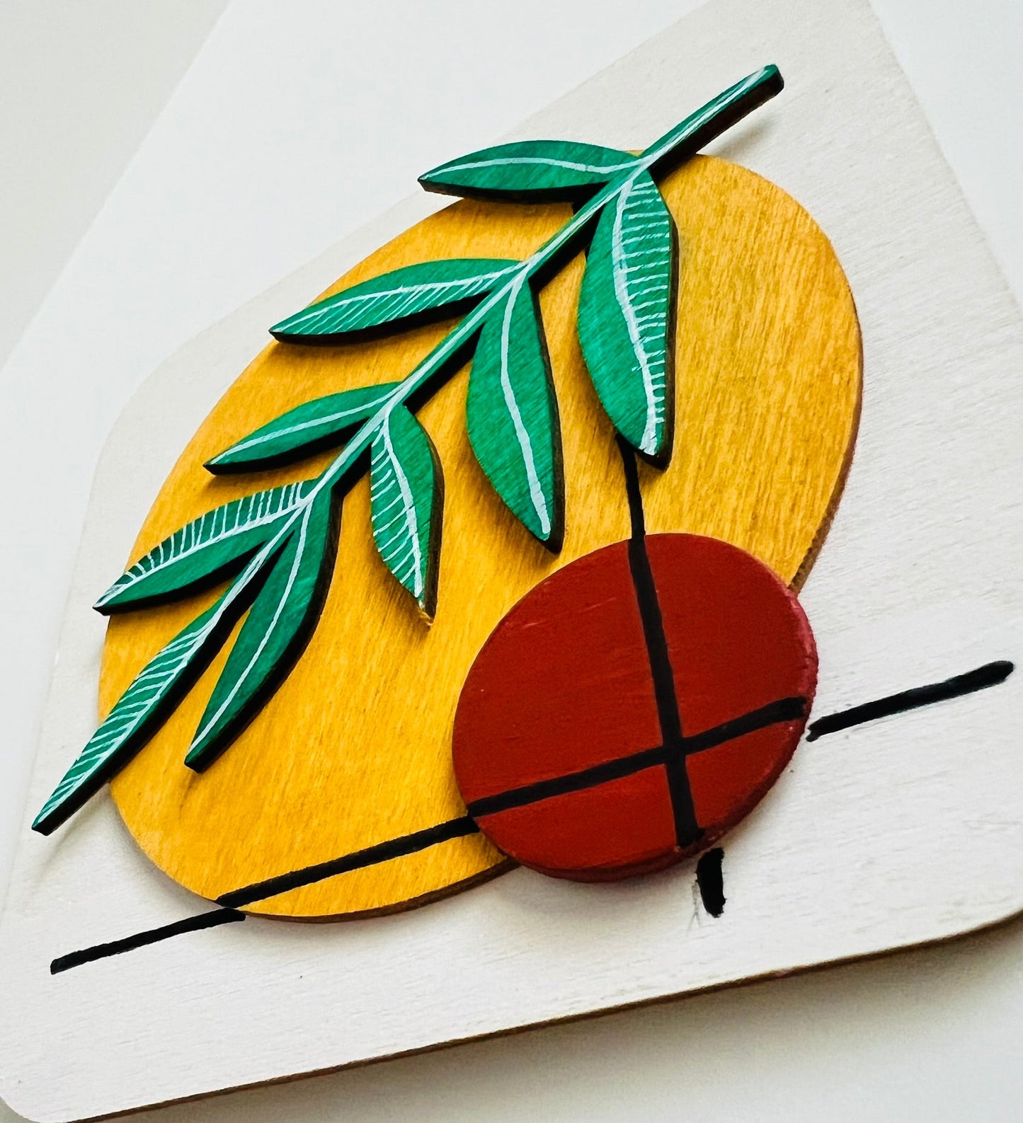 Boho leaf plate