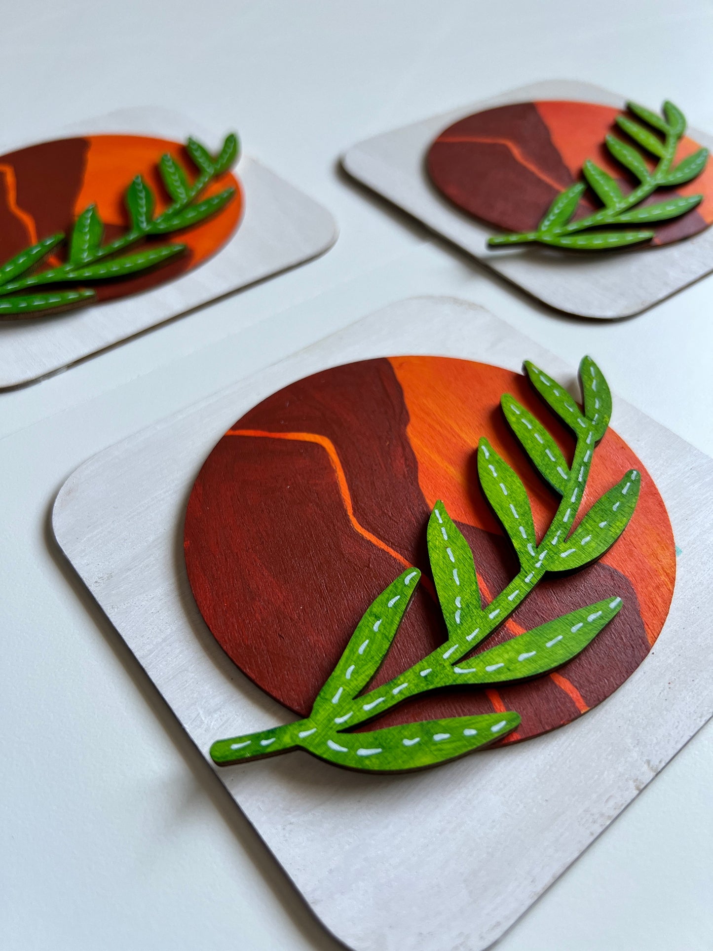 Boho sun leaf plate