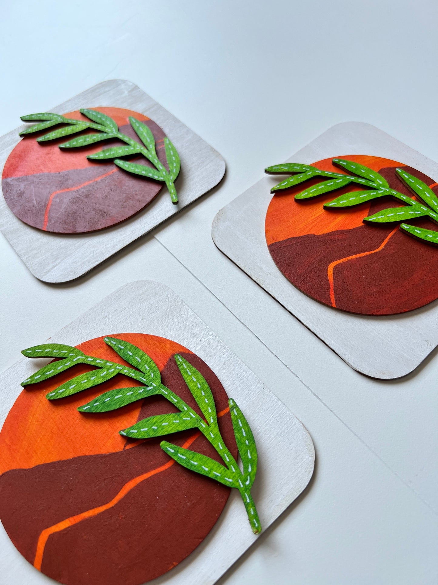 Boho sun leaf plate