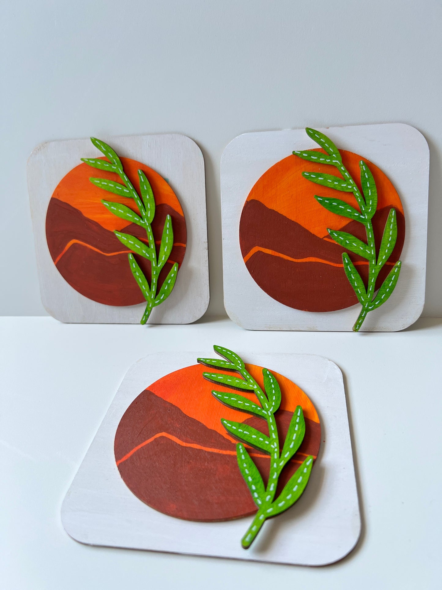 Boho sun leaf plate