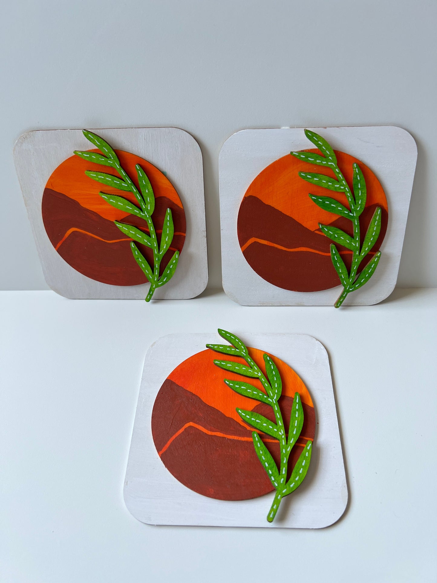 Boho sun leaf plate