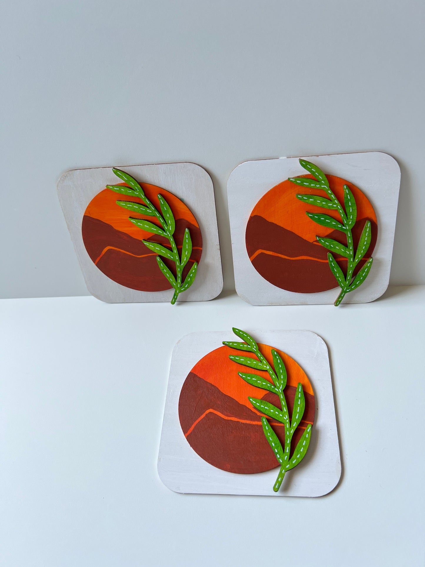 Boho sun leaf plate