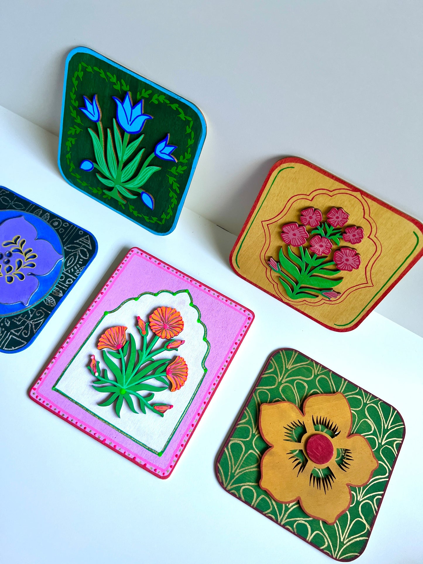 Green Tulip plate