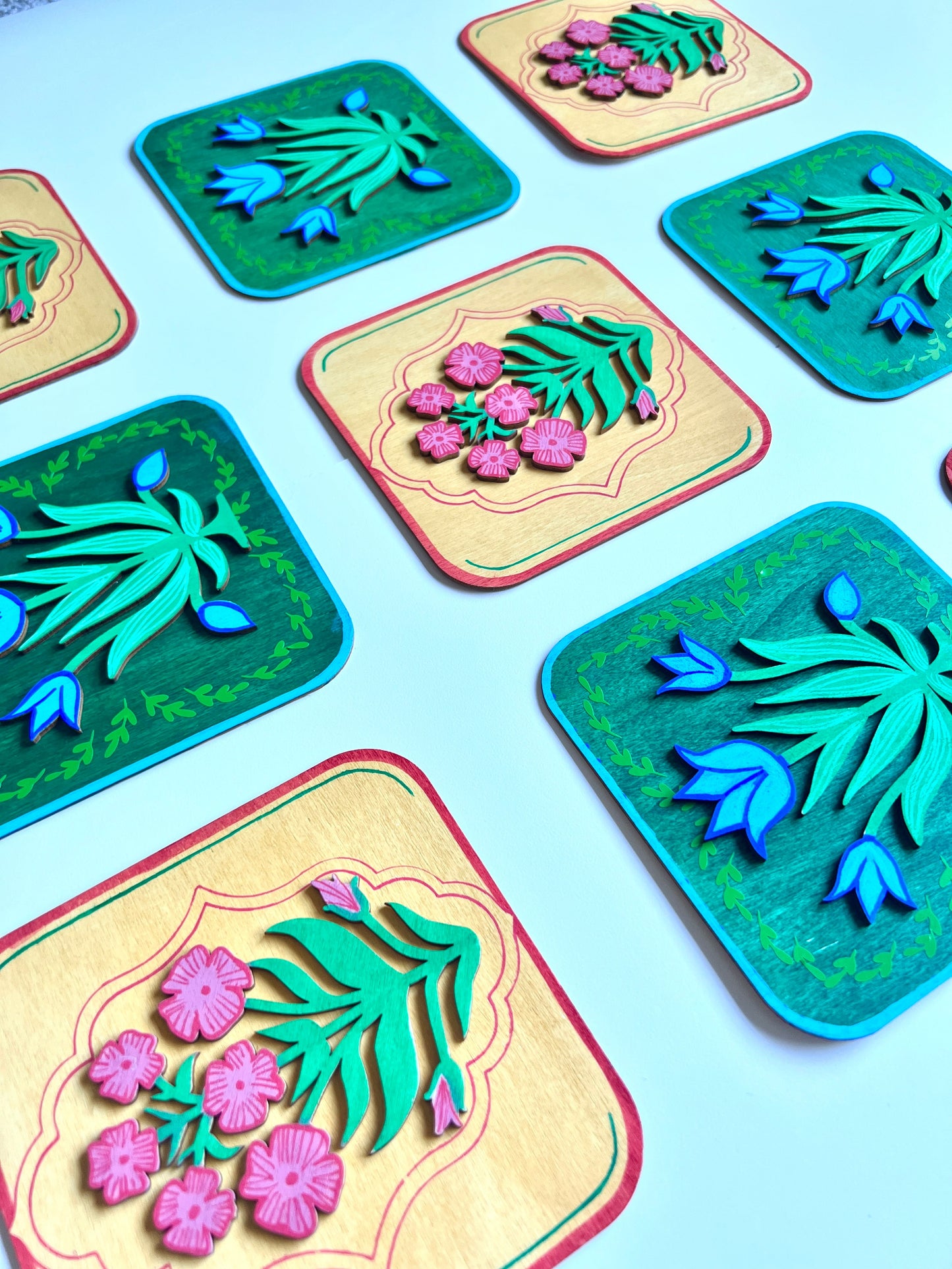 Green Tulip plate