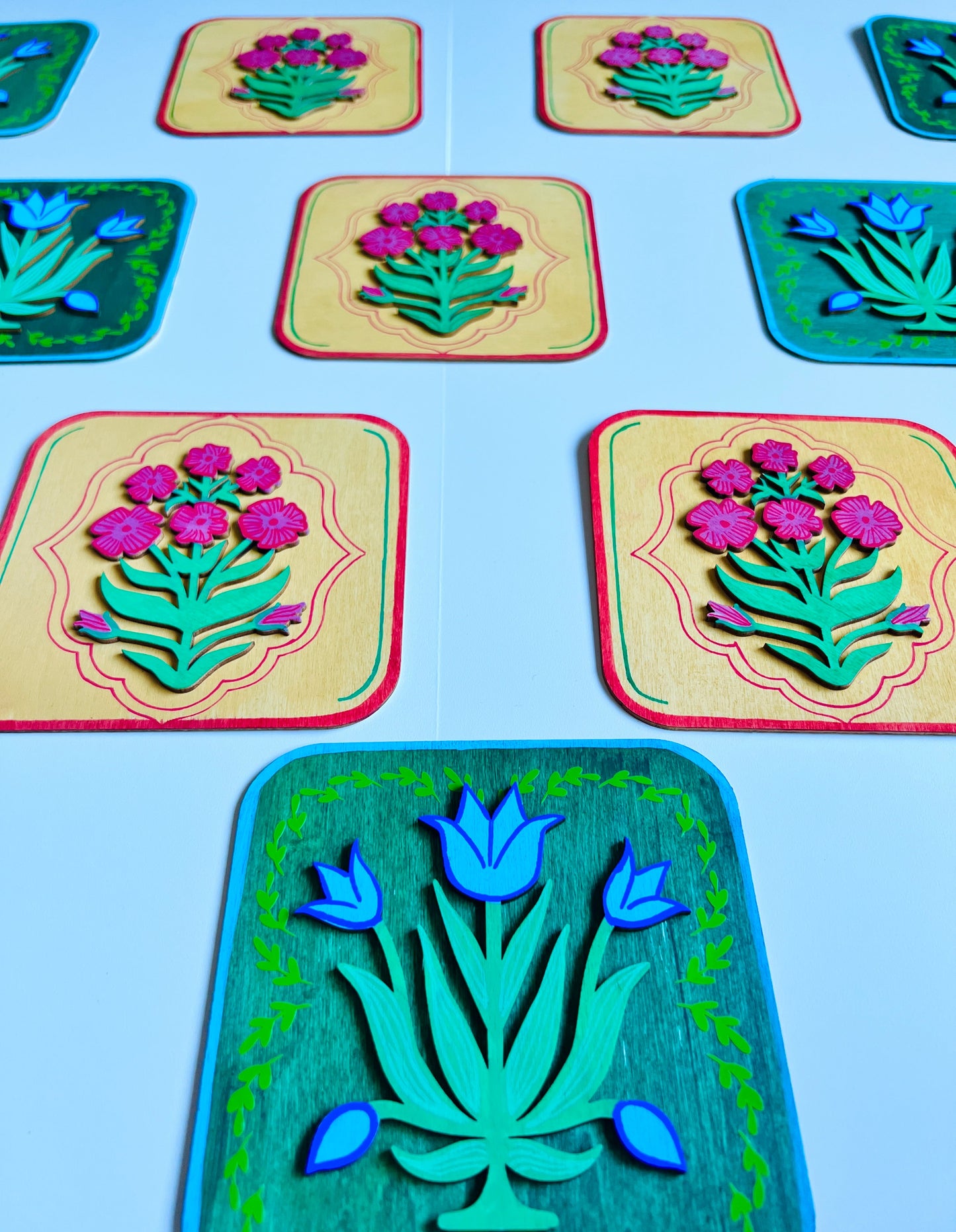 Green Tulip plate