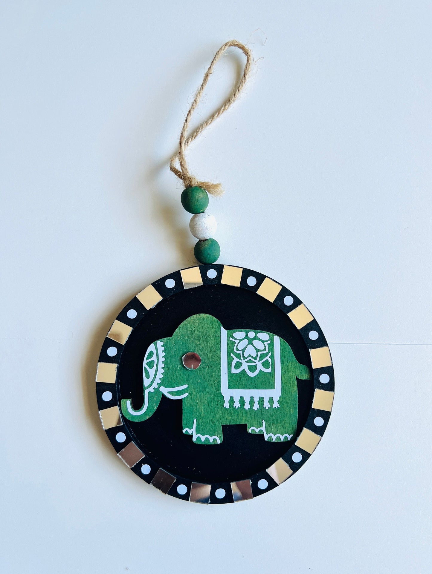 Green circle elephant