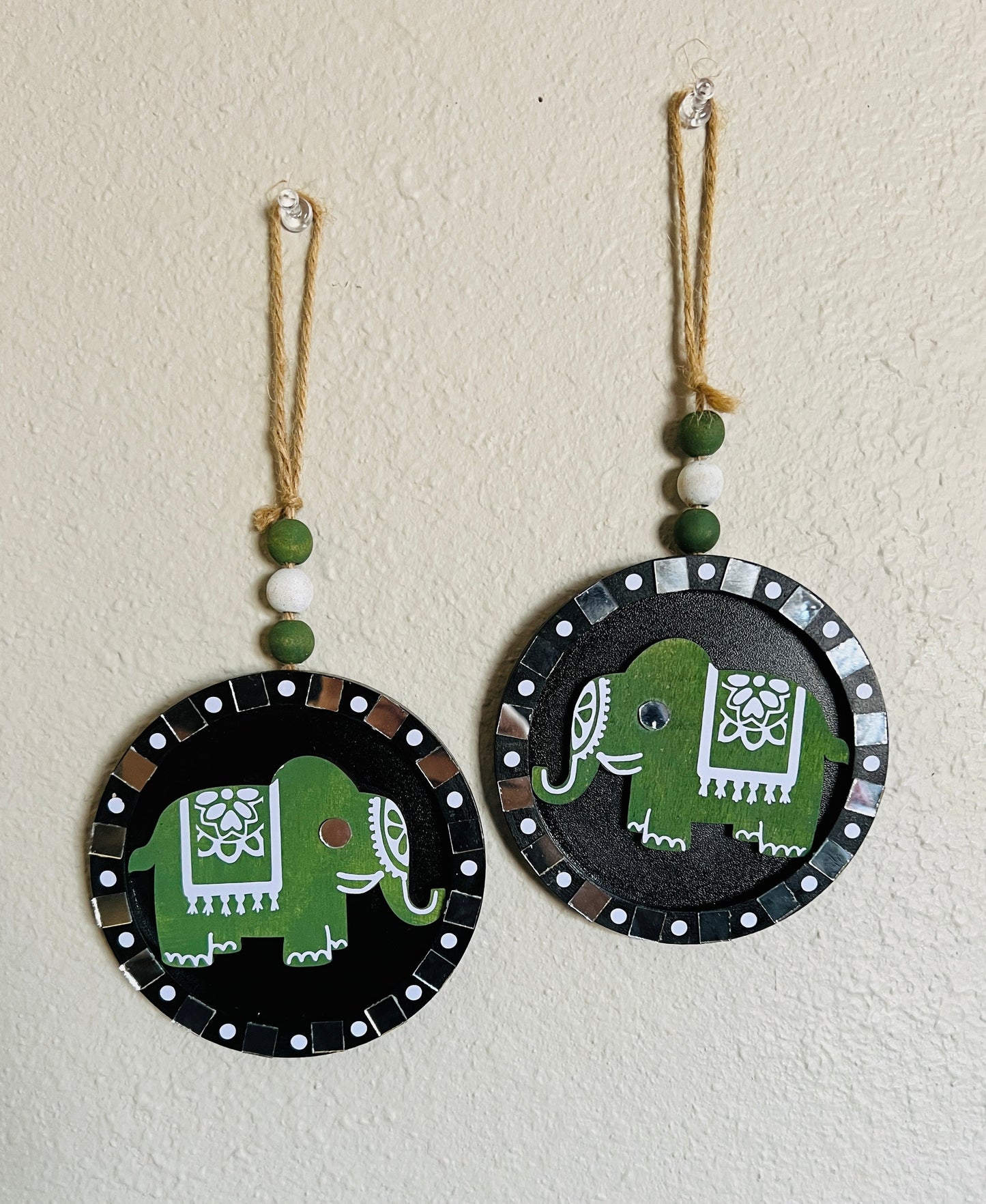 Green circle elephant