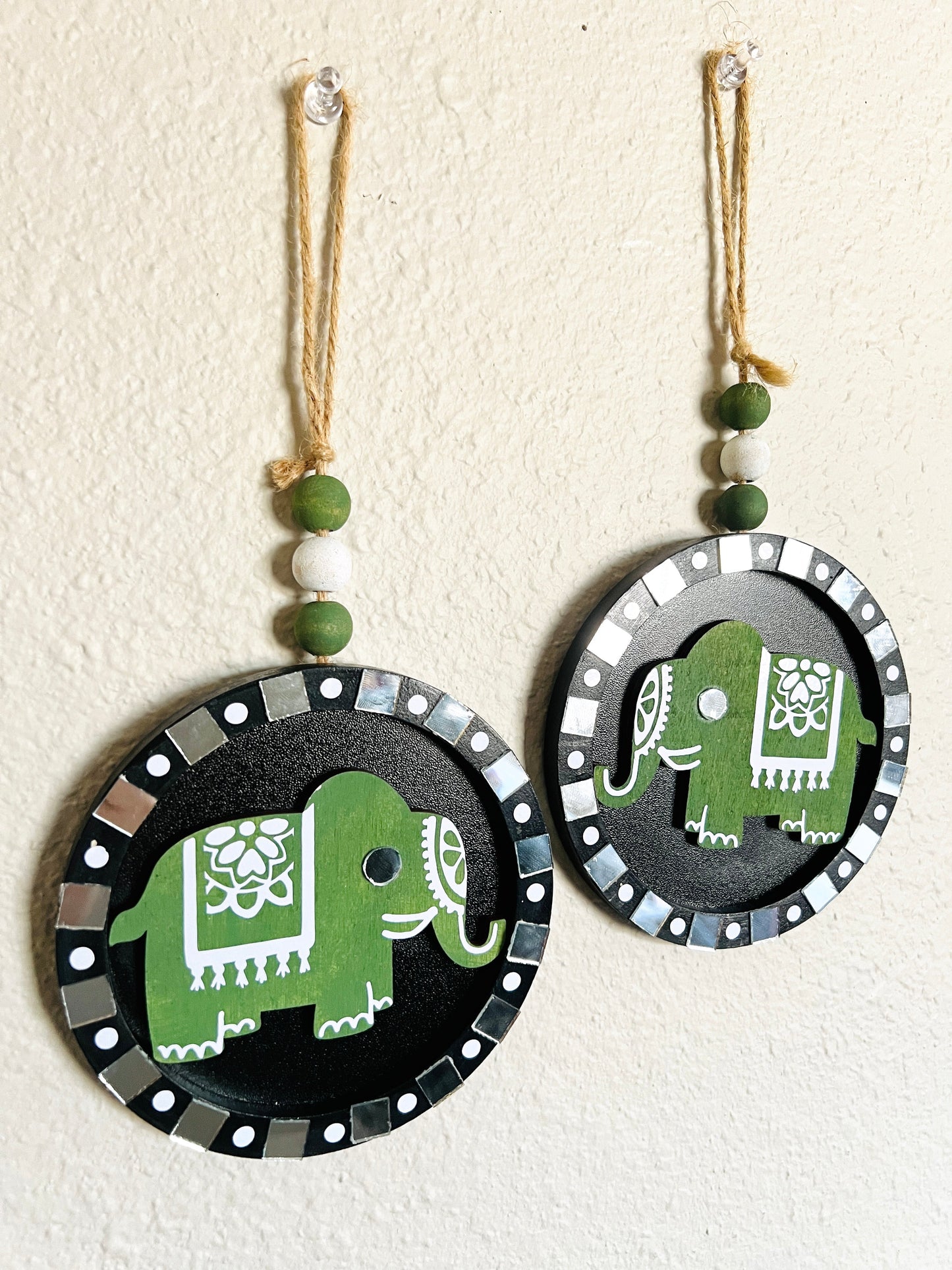 Green circle elephant