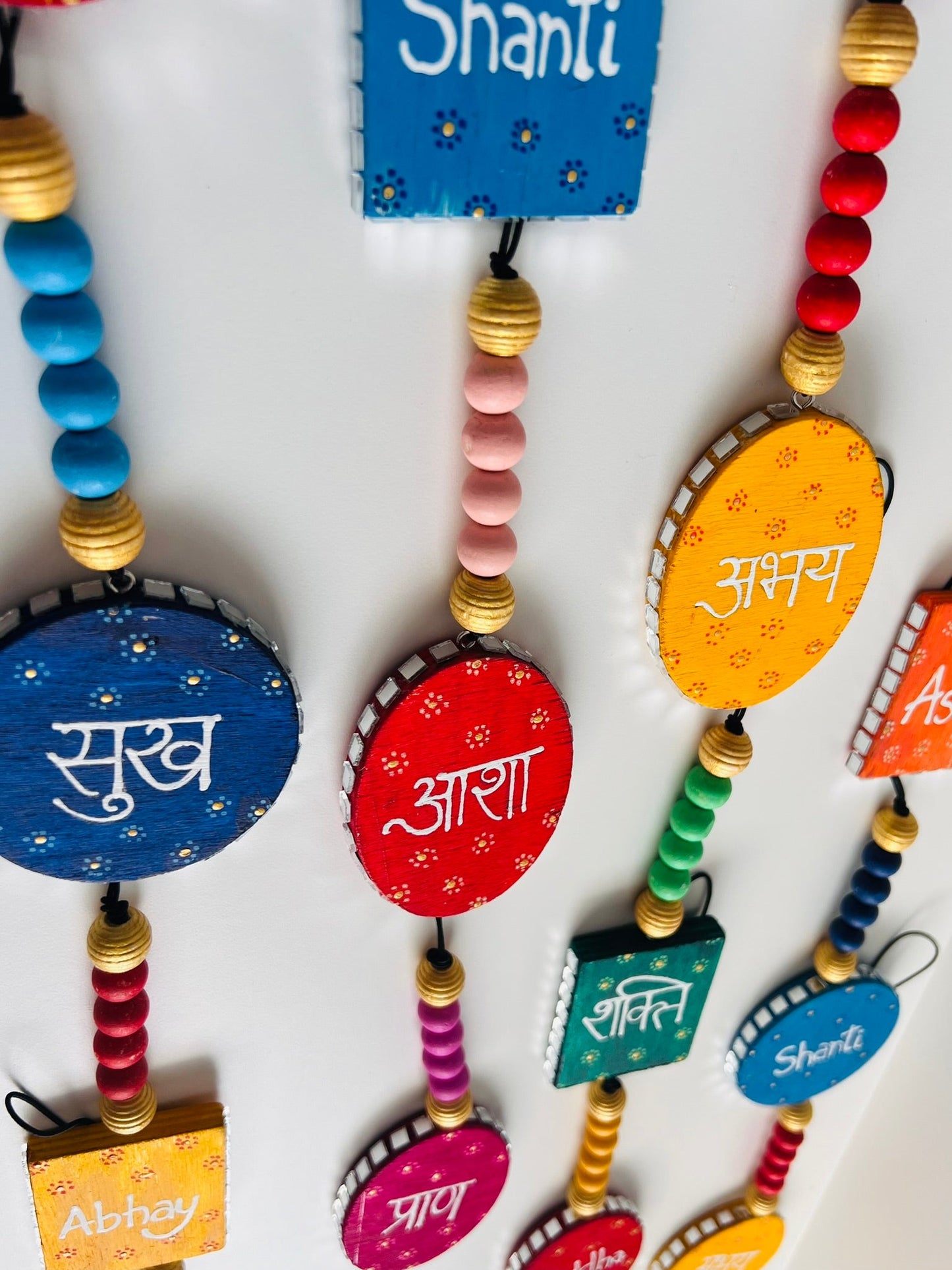 Positive word hanging