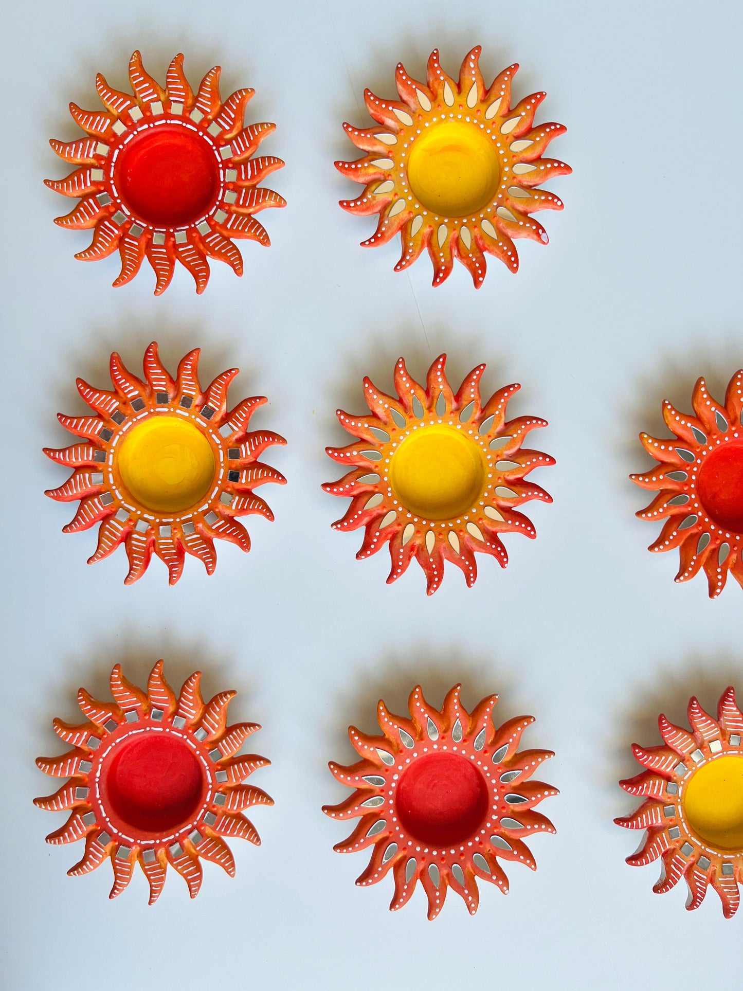 Sun Ceramic Tea Light Holders
