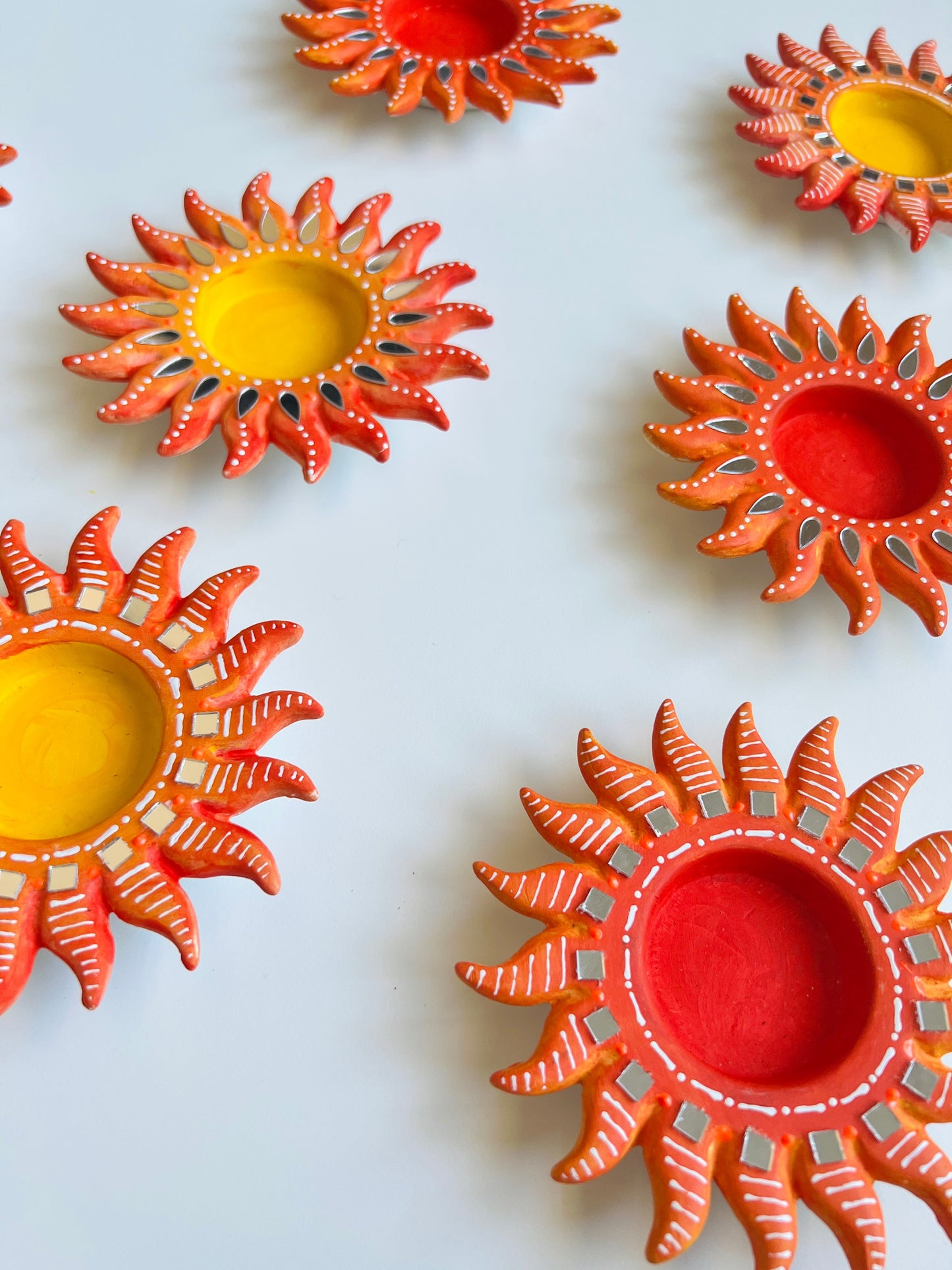 Sun Ceramic Tea Light Holders