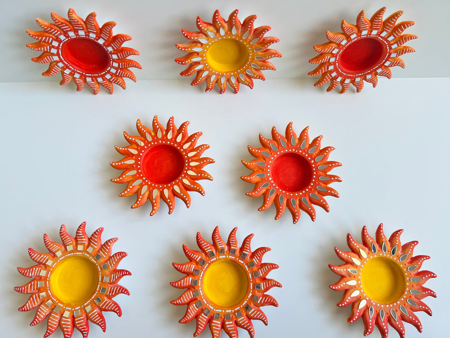 Sun Ceramic Tea Light Holders