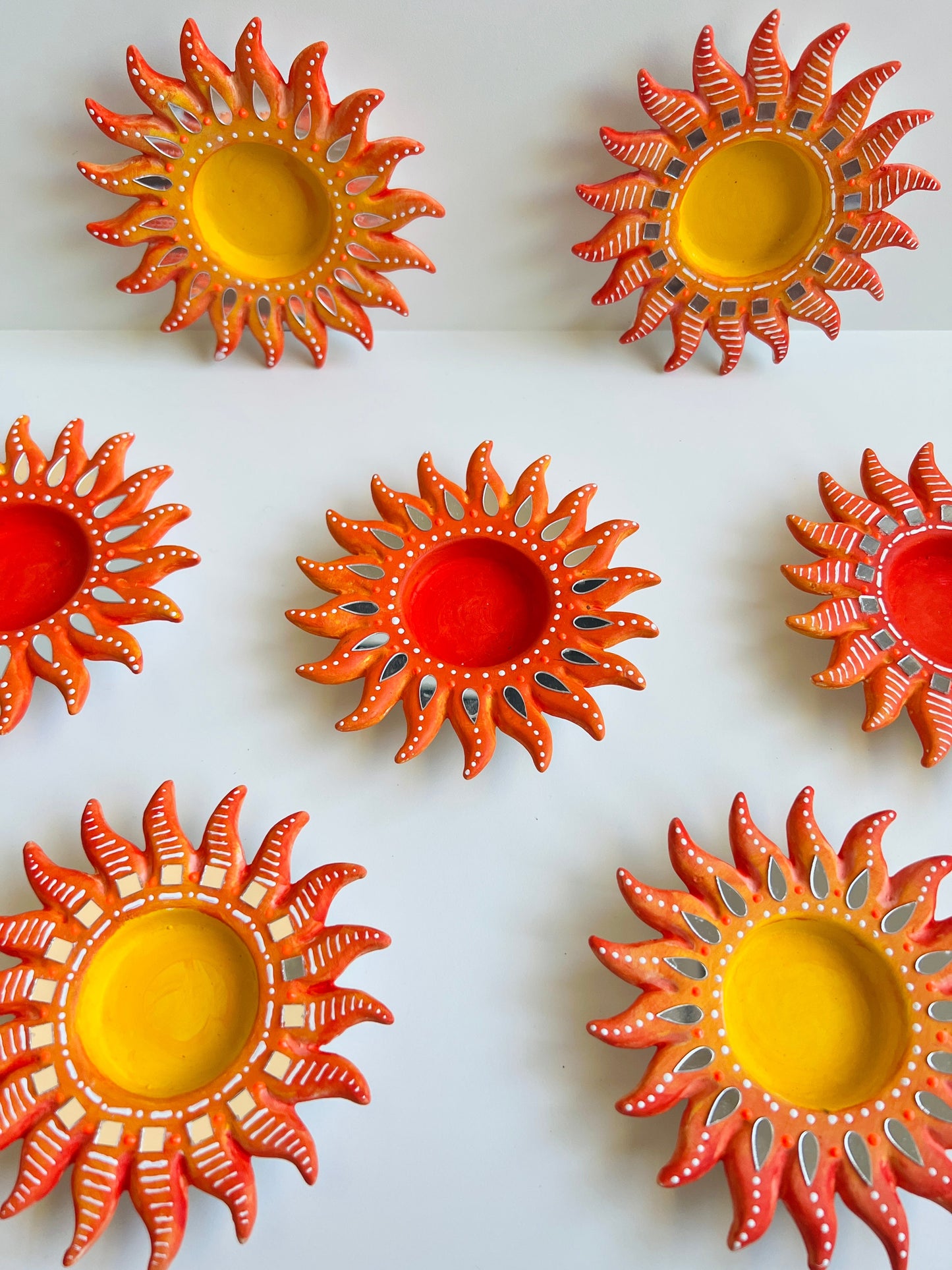 Sun Ceramic Tea Light Holders