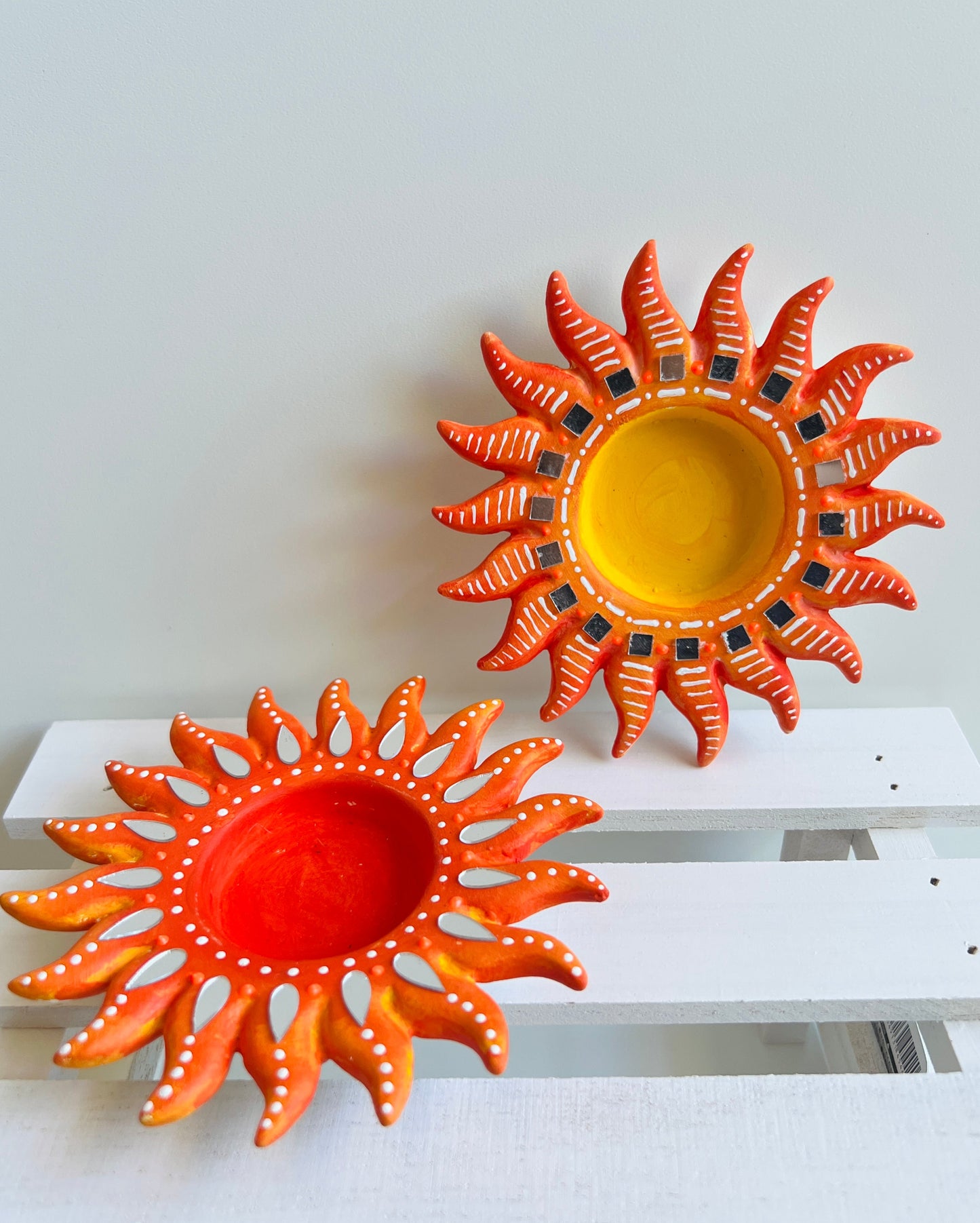 Sun Ceramic Tea Light Holders
