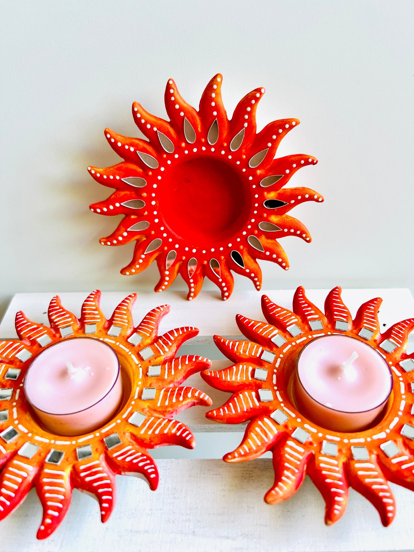 Sun Ceramic Tea Light Holders