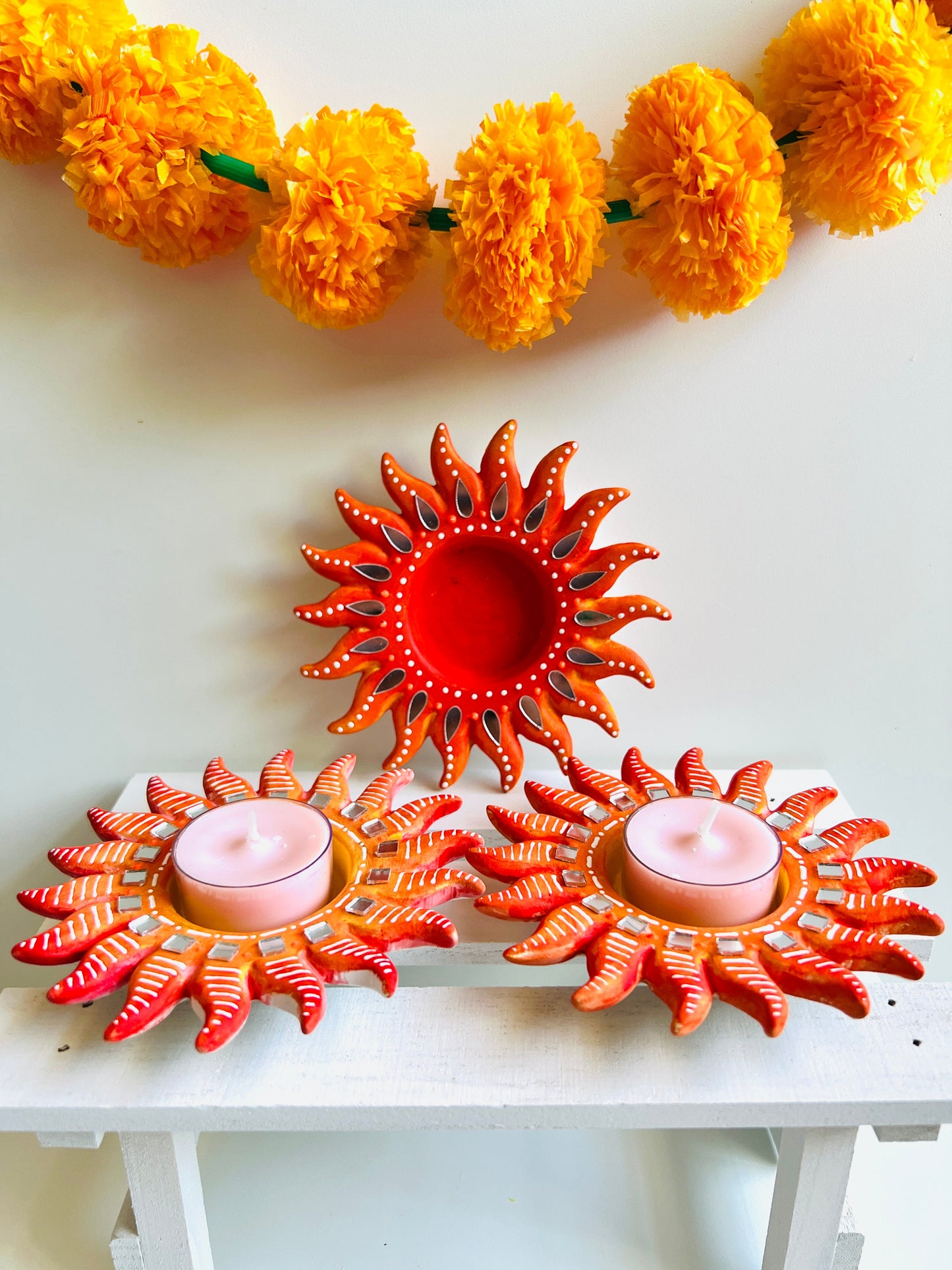Sun Ceramic Tea Light Holders
