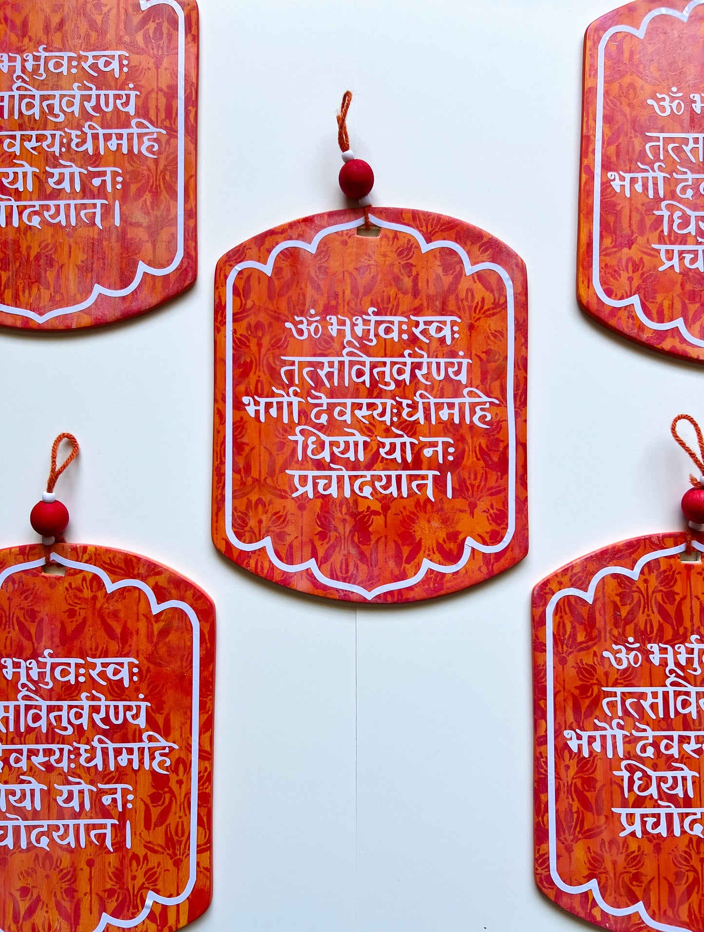 gayatri mantra ceramic plate