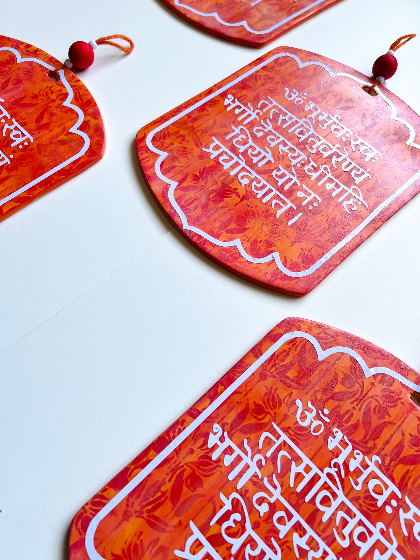 gayatri mantra ceramic plate